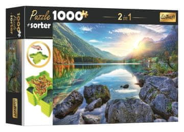 Trefl Sestavljanka s sorterjem 2v1: jezero Hintersee, Nemčija 1000 kosov