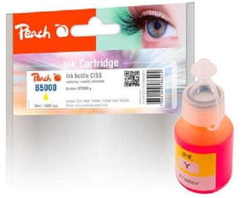 Peach združljiva kartuša Brother CISS BT5000, rumena, PI500-183, 50ml