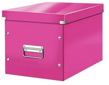 Leitz Click&Store kvadratna škatla, velikost L (A4), roza