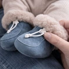 Copa cop zimski škorenjčki za dojenčke iz naravnega ovčjega krzna, bež, 16.5