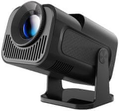 Pametni prenosni projektor HELMER SP 600/ Full HD/ 1080p/ 400 ANSI lm/ HDMI/ USB/ BT/ Wi-Fi/ Repro/ Android 13/ črn