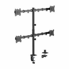 S-box namizni nosilec za 4x monitor LCD-352/4-3 črn