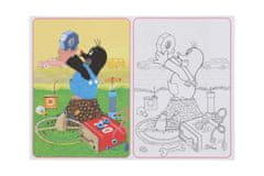 Akim Krtek in avto - pobarvanka A4