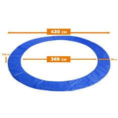 Aga Pokrivalo za vzmeti za trampolin 430 cm Modra