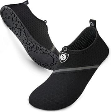 Nikcorp Čevlji za vodo 38/39 hitrosušeči, unisex obutev za plažo, bazen, potapljanje in jogo, nedrseč podplat