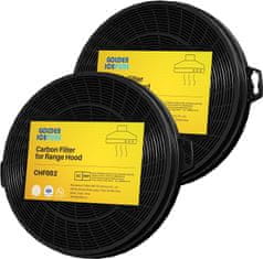 Nikcorp Ogljeni filter za kuhinjsko napo 210 x 31 mm, komplet 2 kosov, univerzalni vložek z aktivnim ogljem za nevtralizacijo vonjav