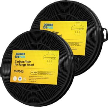 Nikcorp Ogljeni filter za kuhinjsko napo 210 x 31 mm, komplet 2 kosov, univerzalni vložek z aktivnim ogljem za nevtralizacijo vonjav