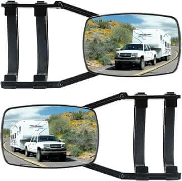 Nikcorp Dodatna ogledala za počitniško prikolico, komplet 2 kosov, univerzalna, nastavljiva 360°, za vleko prikolice in avtodom