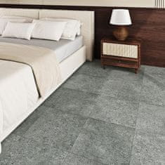 Nikcorp Samolepilne vinilne talne plošče PVC, imitacija granita, siva barva, vodoodporne, 30x30 cm, komplet 15 kosov (1,35 m2)