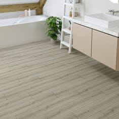 Nikcorp Samolepilne vinilne talne plošče imitacija lesa, svetlo rjava, 90 x 15 cm, debelina 0,6 mm, 20 kosov, komplet za 2,7 m2