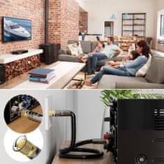 Nikcorp Koaksialni antenski kabel 50m, 4K UHD, 2x F-konektor, baker, 75 ohm, za DVB-T2/S/C in HDTV, večplastno oklopljen, črn budget: 115 chars.