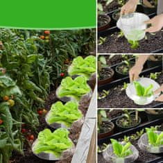 Nikcorp Ovratnik proti polžem, zaščitna ograja za rastline in sadike, mehanska bariera, UV odporna plastika, 15 kosov, 23 x 12 cm