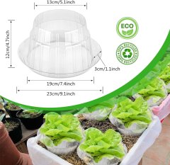 Nikcorp Ovratnik proti polžem, zaščitna ograja za rastline in sadike, mehanska bariera, UV odporna plastika, 15 kosov, 23 x 12 cm