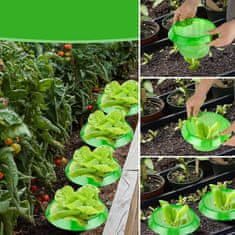 Nikcorp Ovratnik proti polžem, zaščitna ograja za rastline, 15 kosov, UV odporna plastika, zelena