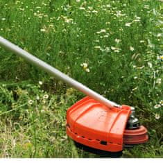 Nikcorp Glava za motorno koso M10, polavtomatska, leva, s kompletom nitke 2,4 mm x 15 m, oranžna, za univerzalno košnjo trave