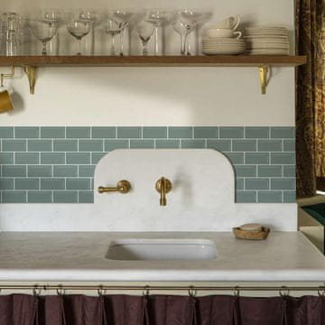 Nikcorp Samolepilne 3D kuhinjske ploščice, zelene stenske nalepke, vodoodporna vinilna obloga, 30 x 13 cm, komplet 12 kosov