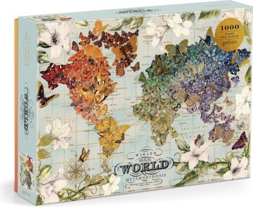 Galison Kovinska sestavljanka Winged Metamorphosis 1000 kosov