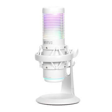 Marvo BLAST 60 MIC-07 W RGB Gaming streaming USB mikrofon bel