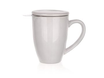 Banquet Vrč 350ml BÍ keramika, pokrov + sito iz nerjavečega jekla