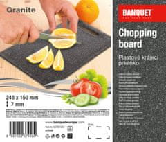 Banquet Deska za rezanje 24,8x15cm GRANITE plastika, SE