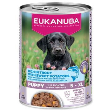 Konzerva EUKANUBA Puppy bogata s postrvjo in sladkim krompirjem 400 g