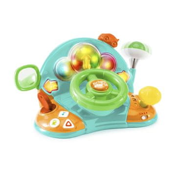 Bright Starts Lights &amp; Colors Driver Musical Steering Wheel Toy 6m+ - mešanica različic in barv