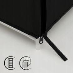 Dexxer Prenosna omara s policami za obutev 90cm s pokrivalom črna