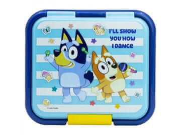 Stor Bluey SUPREMA škatla za prigrizke za otroke - 3 predali, brez BPA, 50637