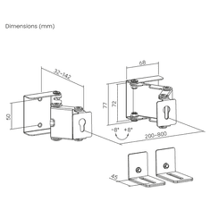 My Wall HZ 34L Nosilec za Soundbar