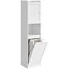 Songmics Kopalniška omarica 40x40x170 cm bela