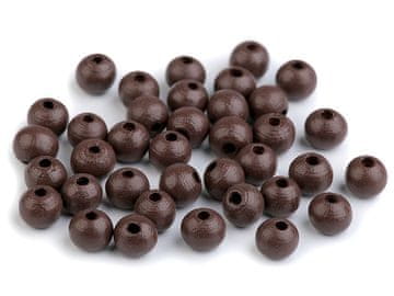 Lesene kroglice Ø8 mm - temno rjave (500 g)