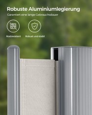 Songmics Stranska tenda, 200x350 cm, bež