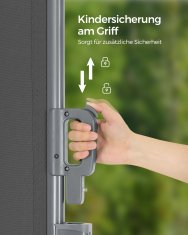 Songmics Stranska tenda, 160x300 cm, siva