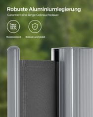 Songmics Stranska tenda, 160x350 cm, siva