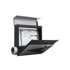 Songmics Poštni nabiralnik, 37x10.5x37 cm, siva