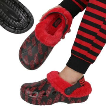 sarcia.eu Stranger Things izolirane ženske copate, cokli z dlako, topla notranja obutev