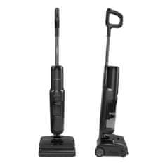 Tineco FLOOR ONE S7 Pro Stretch Steam baterijski sesalnik in parni čistilec, iLoop, HyperSteam 160°C, FlashDry sušenje, črn