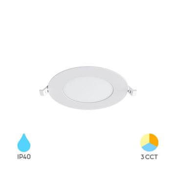 BRAYTRON BP01 vgradni panel LED 6W CCT IP40 okrogel bel