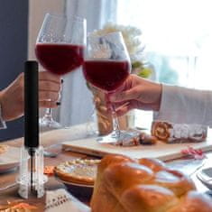 HOME & MARKER® 4-v-1 komplet odpirača za vino z zračno črpalko | AIRCORK