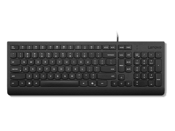Lenovo Essential žična tipkovnica, USB-A, W10 in W11, črna (4Y41R64673)
