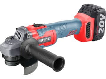 Extol Premium Akumulatorski kotni brusilnik 8891838 SHARE20V, 125 mm, BREZKRTAČNI, 4 Ah
