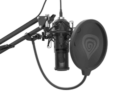 Genesis RADIUM 400 G2 profesionalni mikrofon, namizni / studijski, 192kHz, nastavljiva roka / nosilec / stojalo, črni