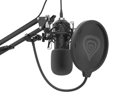 Genesis RADIUM 400 G2 profesionalni mikrofon, namizni / studijski, 192kHz, nastavljiva roka / nosilec / stojalo, črni