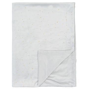 BIMBI DREAMS Odejica zlate pike velur siva 80x110 cm