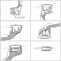 MXM Samolepilno magnetno držalo za plinske detektorje - nič več vijakov v strop ali steno