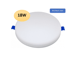 Optonica LED panel 18W vgradni 1800lm CCT IP54 + napajalnik