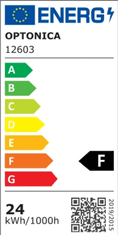 Optonica LED panel 24W vgradni 2400lm CCT IP54 + napajalnik