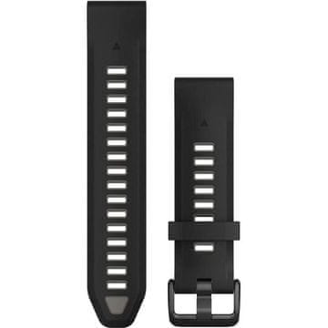 Garmin QuickFit 20 Band črna/siva silikonska