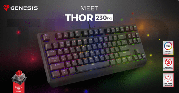 THOR 230 TKL- mehanska gaming tipkovnica