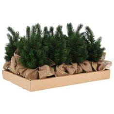 HOMESTYLING Božični okraski KO-317910020 Drevo v vreči iz jute 30 cm